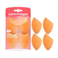 Real Techniques Miracle Complexion Sponge 4 Pack, Makeup Blending Sponges For Liquid & Cream Foundation & Skin Tints, Buildable Coverage, Natural, Dewy Base, Cruelty- Free, Latex-Free Foam