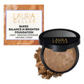 LAURA GELLER NEW YORK Award-Winning Baked Balance-n-Brighten Color Correcting Powder Foundation - Fair - Buildable Light to Medium Coverage - Demi-Matte Natural Finish