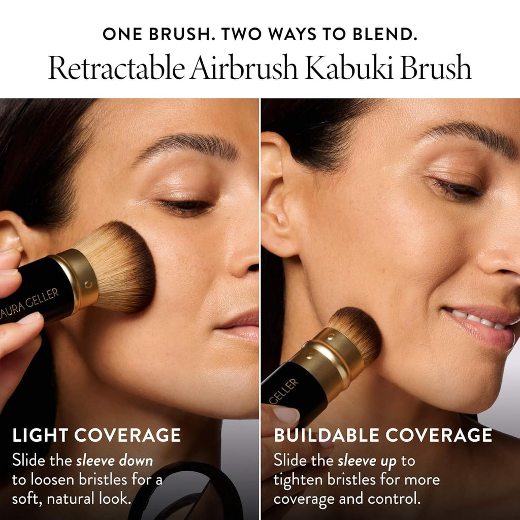 LAURA GELLER NEW YORK Award-Winning Baked Balance-n-Brighten Color Correcting Powder Foundation - Fair - Buildable Light to Medium Coverage - Demi-Matte Natural Finish
