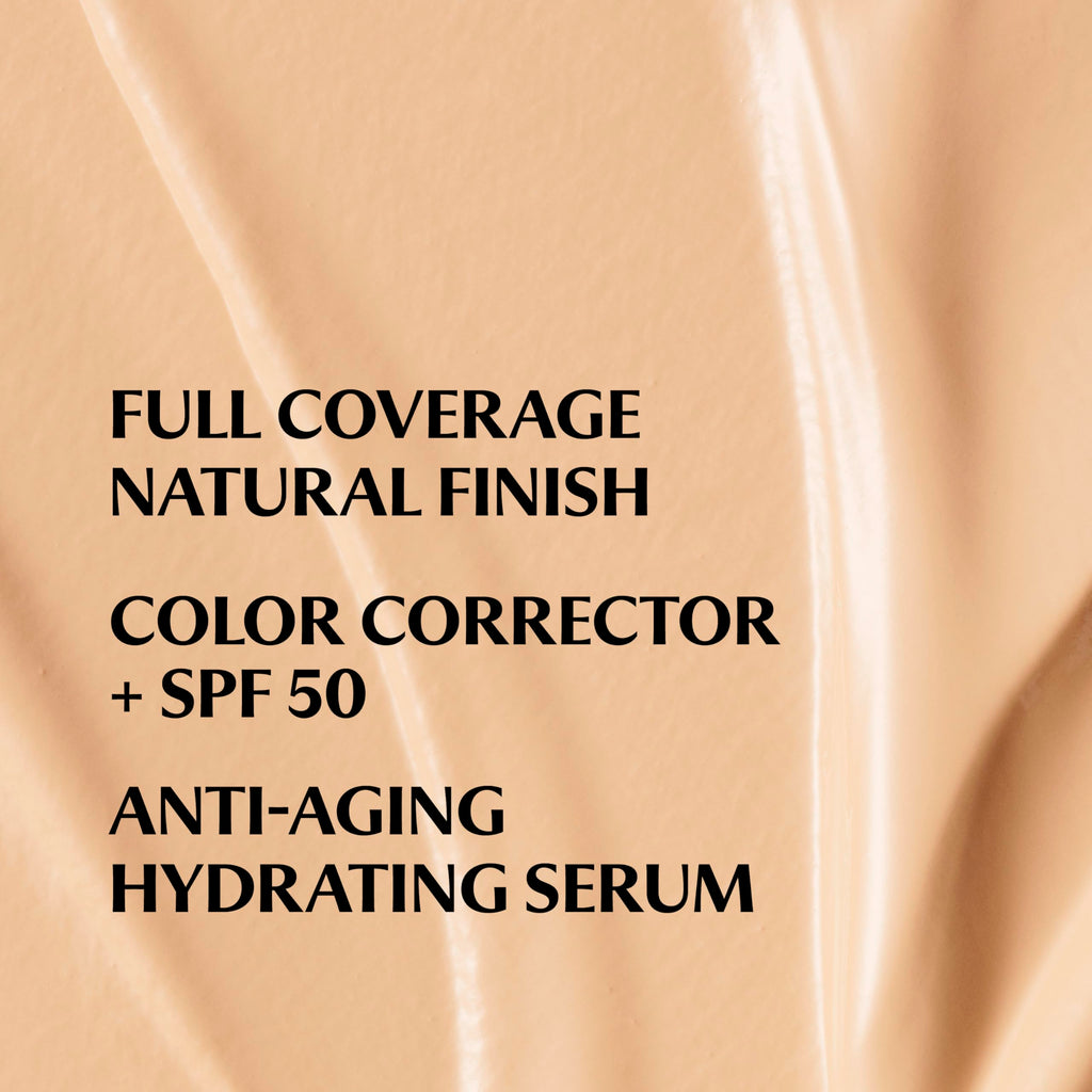 IT Cosmetics CC+ Cream - Natural Full Coverage Foundation With SPF 50+, Color Corrector & Anti-Aging Hydrating Serum, Hyaluronic Acid + Peptides, Lightweight Up To 24H Wear, All Skin Types