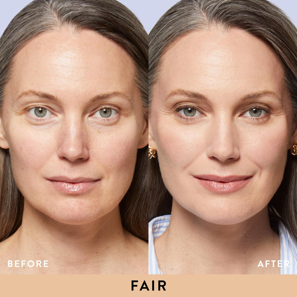 LAURA GELLER NEW YORK Award-Winning Baked Balance-n-Brighten Color Correcting Powder Foundation - Fair - Buildable Light to Medium Coverage - Demi-Matte Natural Finish