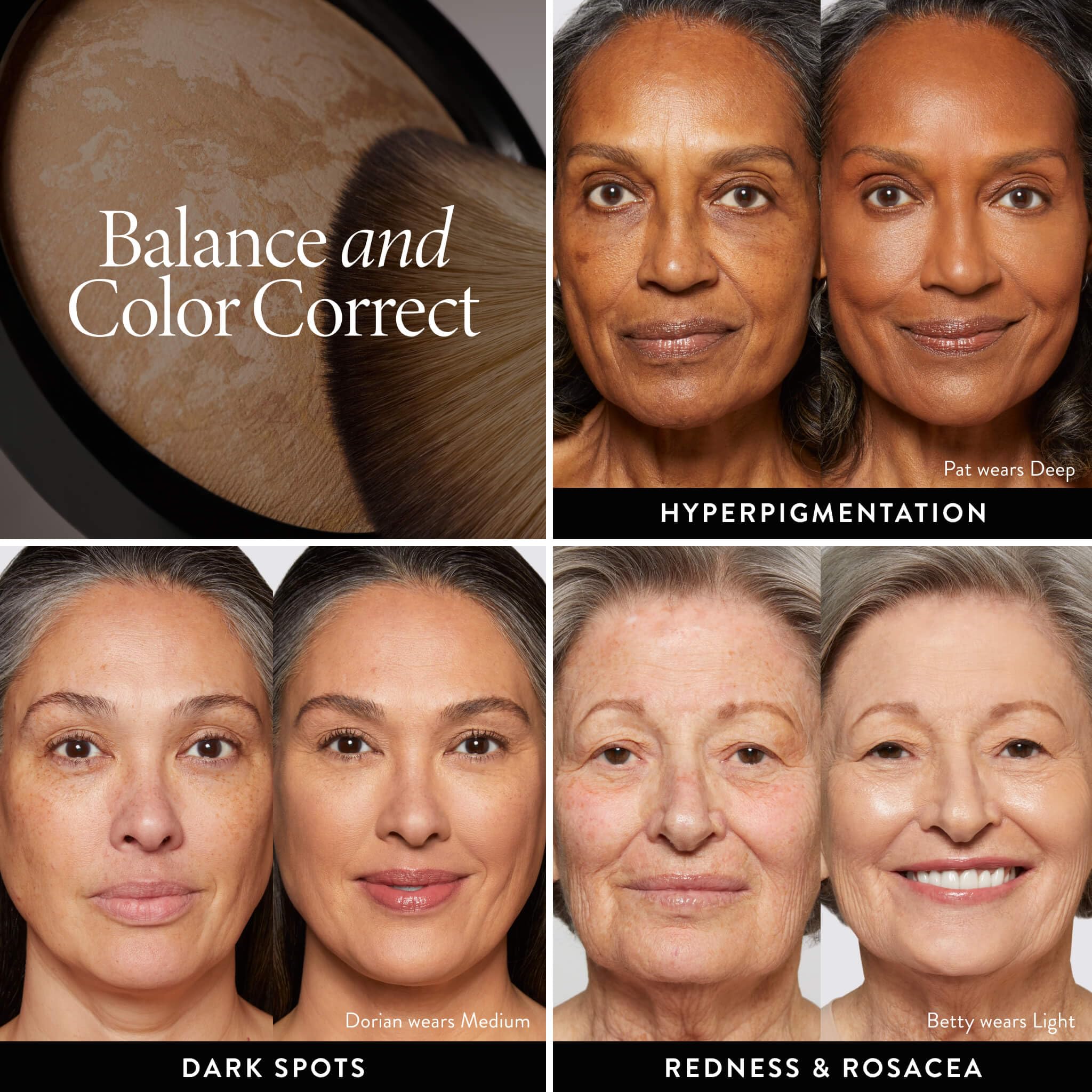 LAURA GELLER NEW YORK Award-Winning Baked Balance-n-Brighten Color Correcting Powder Foundation - Fair - Buildable Light to Medium Coverage - Demi-Matte Natural Finish