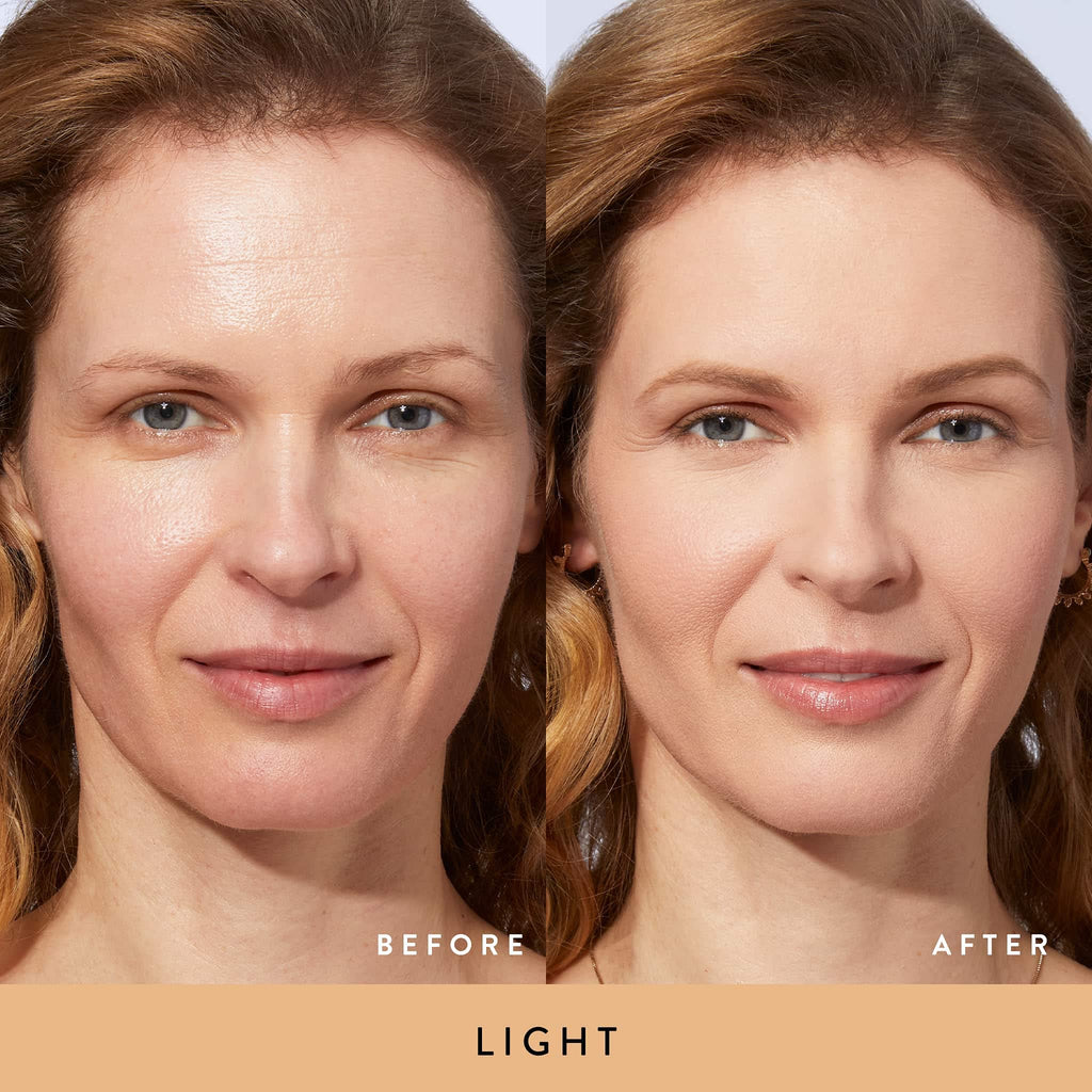 LAURA GELLER NEW YORK Award-Winning Baked Balance-n-Brighten Color Correcting Powder Foundation - Fair - Buildable Light to Medium Coverage - Demi-Matte Natural Finish